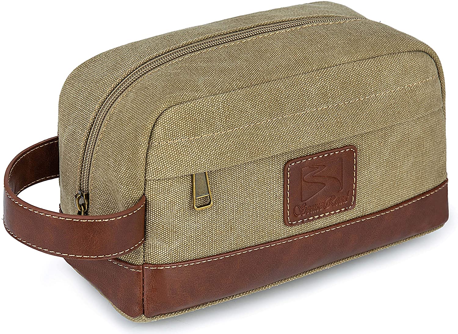 SEEMEROAD Toiletry Bag for Men, Travel Toiletries Bag|Water-resistant Dopp Kit, Leather Shaving Orga