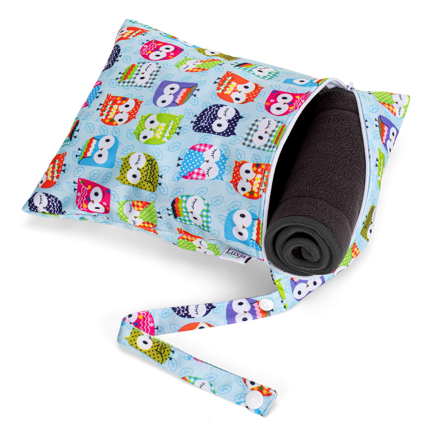 Luxja Cloth Diaper Inserts (4 Pcs Cloth Diaper Liners + 1 Storage Bag), 5 Layers of Bamboo Charcoal 