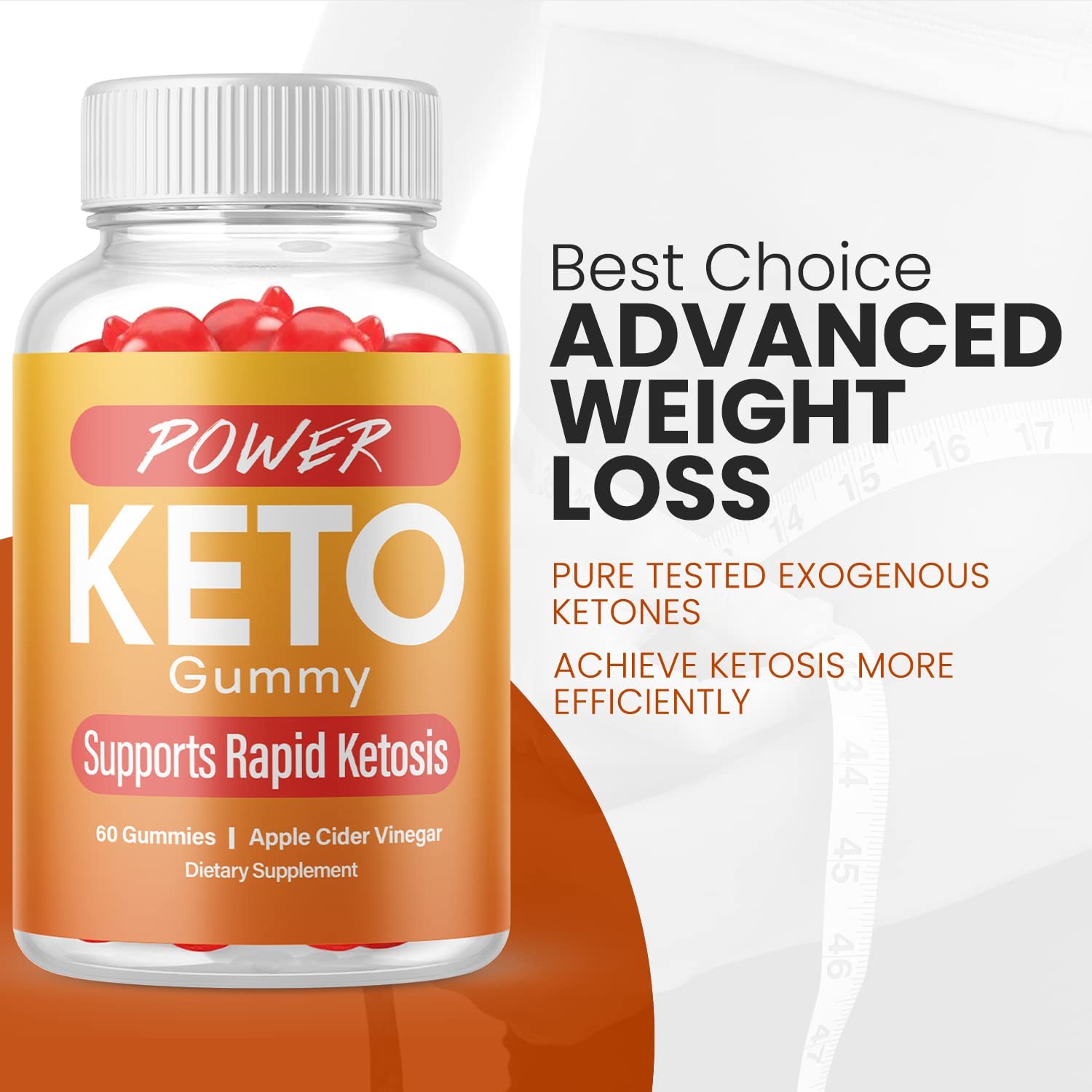 Power-Keto Gummies Gummy Bears Shark Bears Tank (3 Pack)