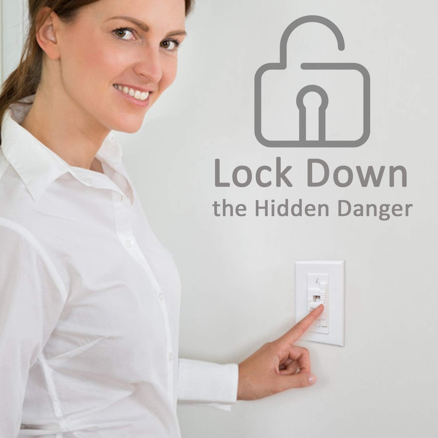 Light Switch Guard, ILIVABLE Child Proof Wall Switch Plate Protects Your Lights or Circuits from bei