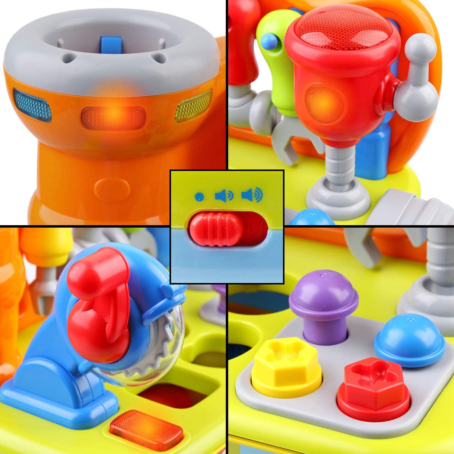 Little Engineer Multifunctional Kids Musical Learning Tool Workbench - Educational Learning Toy Shap