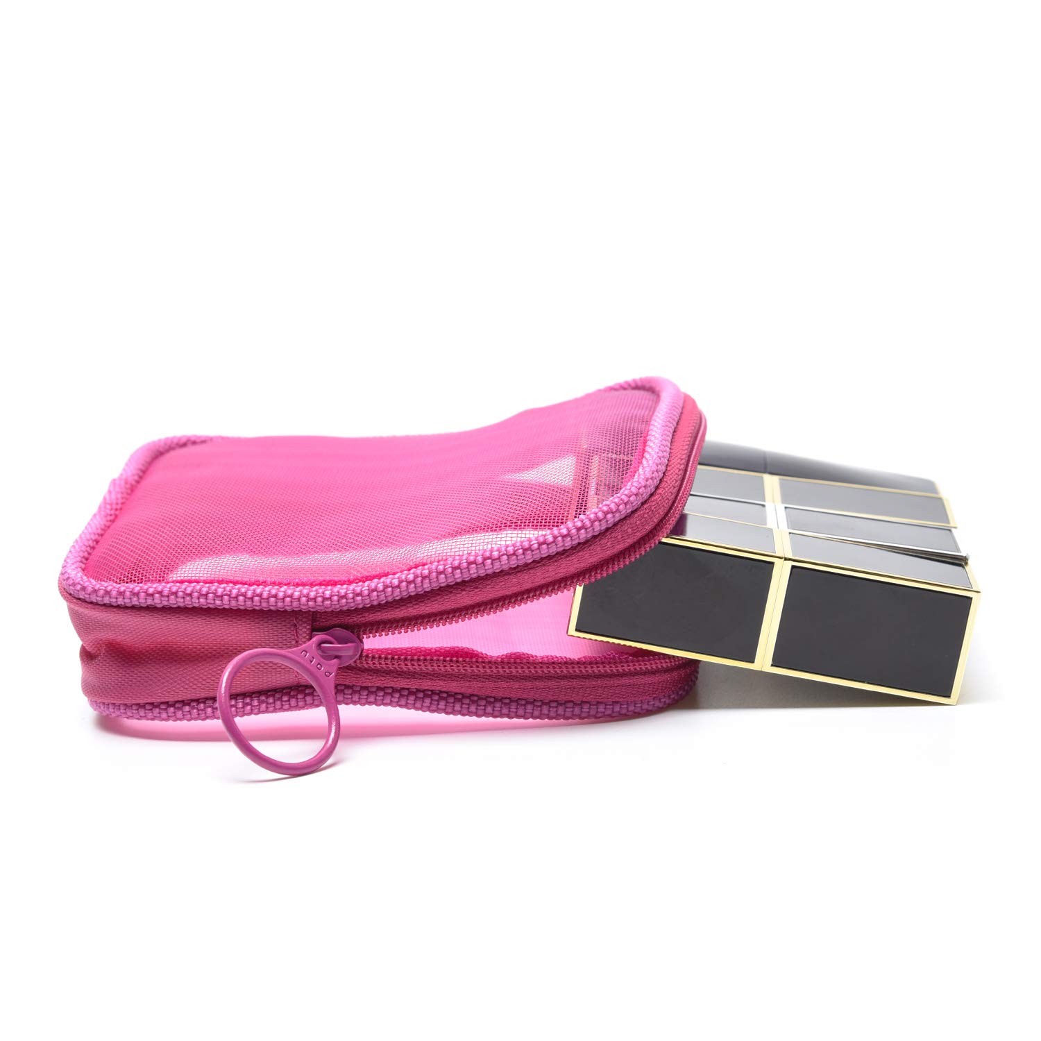 Patu Mesh Travel Toiletry Bag, Transparent Standing Pouch, Portable Shaving Washing Kits Organizer,