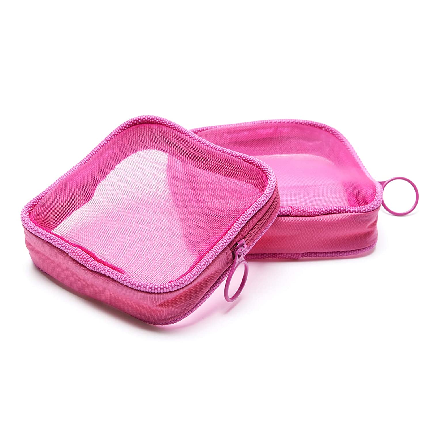 Patu Mesh Travel Toiletry Bag, Transparent Standing Pouch, Portable Shaving Washing Kits Organizer,