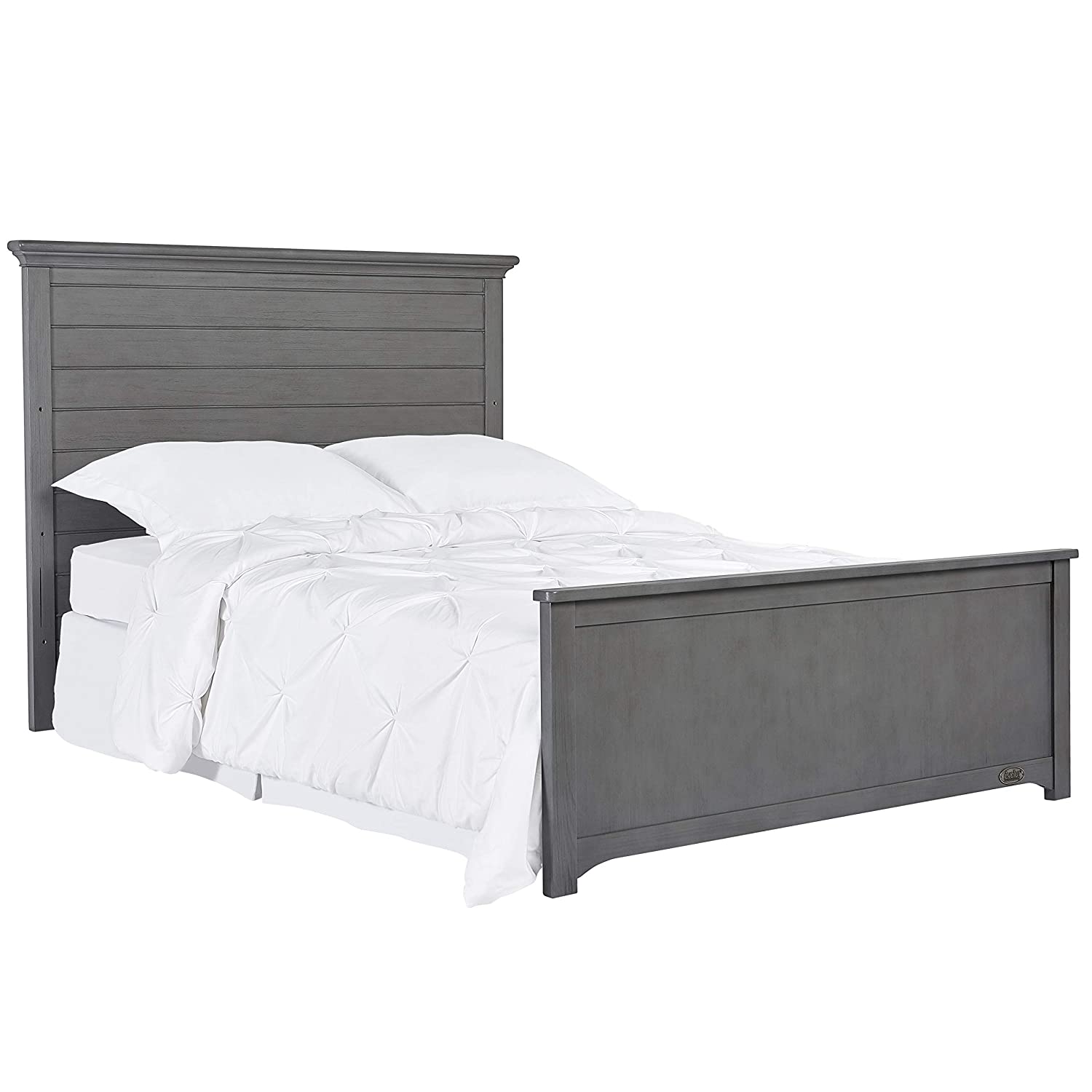 Evolur Universal Low Profile Footboard, Rustic Grey