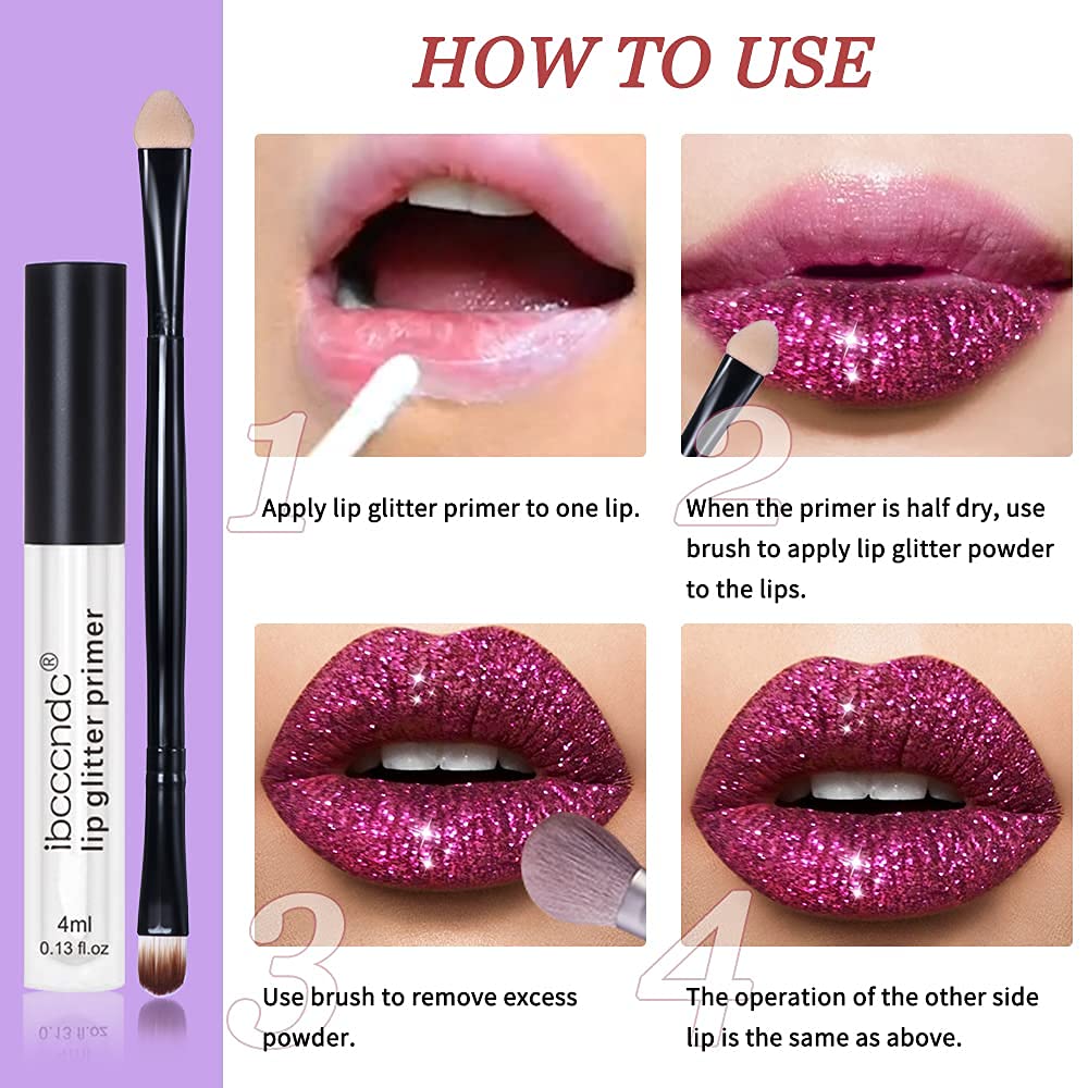 Ibcccndc Stay Golden Cosmetics Glitter Lip Kit Gloss Lipstick Metallic Glitter Lipstick Long Lasting