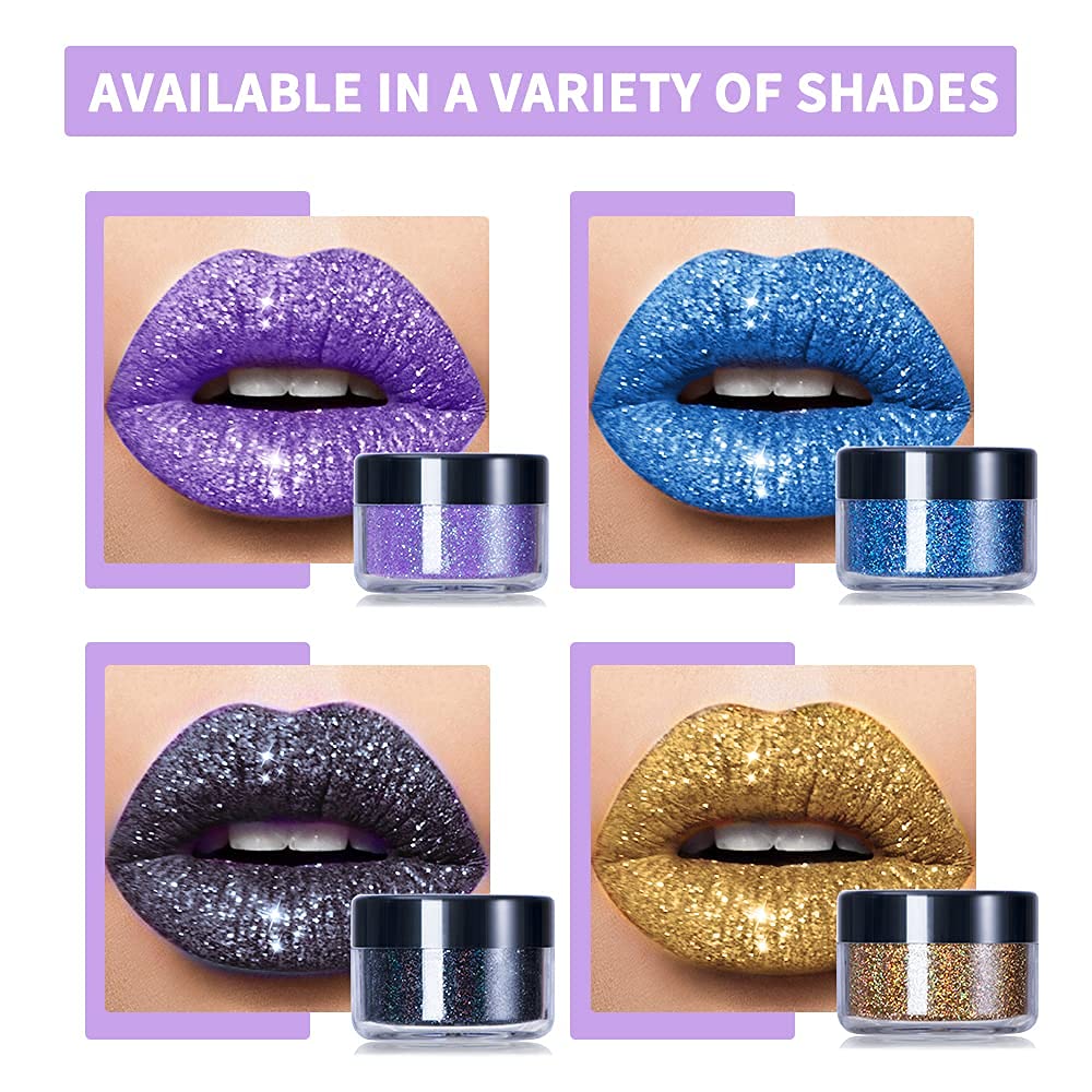 Ibcccndc Stay Golden Cosmetics Glitter Lip Kit Gloss Lipstick Metallic Glitter Lipstick Long Lasting