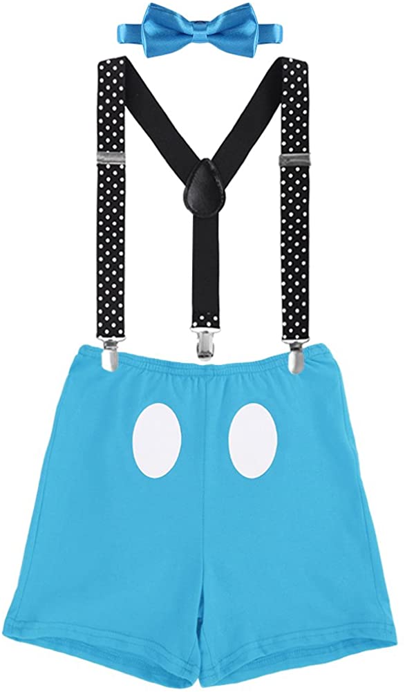 Baby Boy Cake Smash First Birthday Y Back Clip Suspenders Bloomers Bowtie Outfits Photography Props