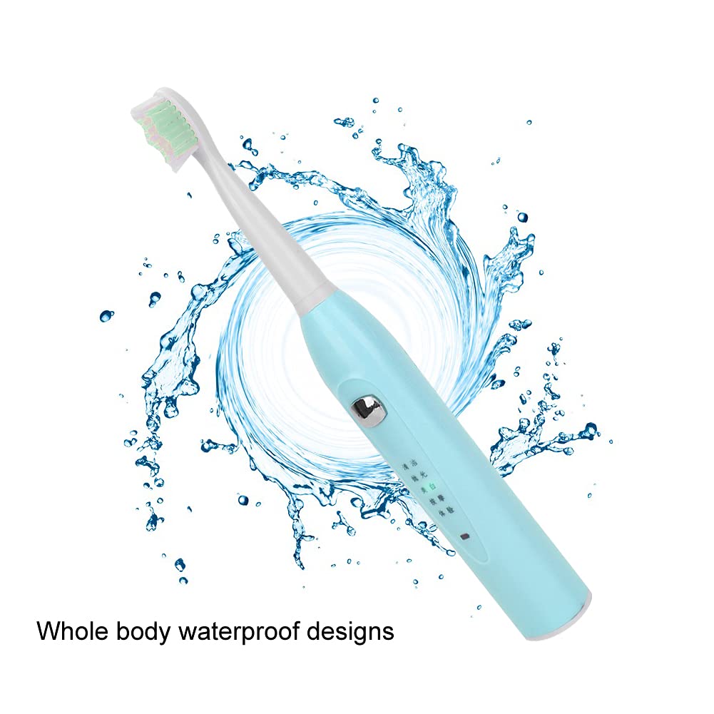 Electric Sonic Toothbrush, USB Rechargeable Power Toothbrush, Soft Hair Waterproof Adult Automatic T