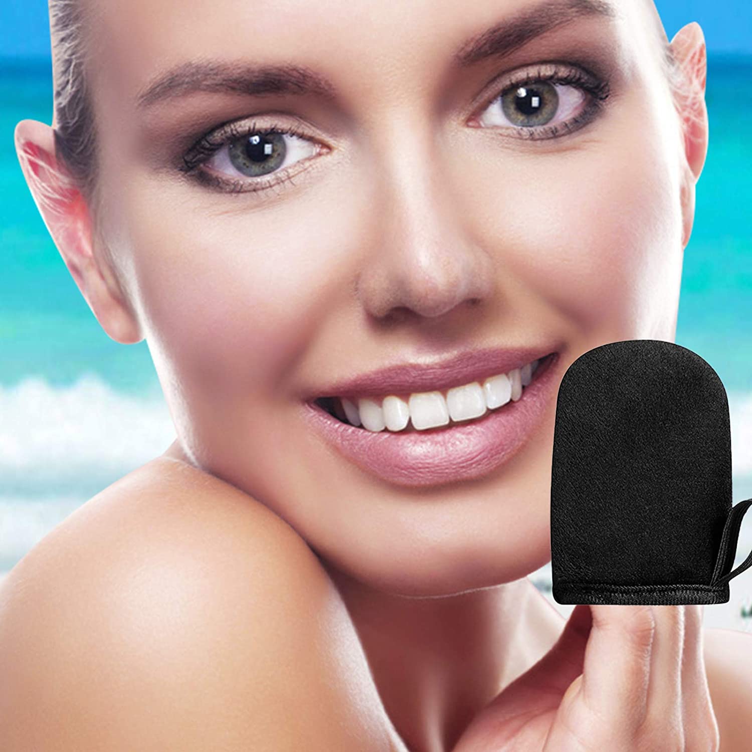Self Tanning Mitt Applicator, Mini Tanner Mit, Ultra Soft Self Tanning Glove Tanning Mitts with Thum