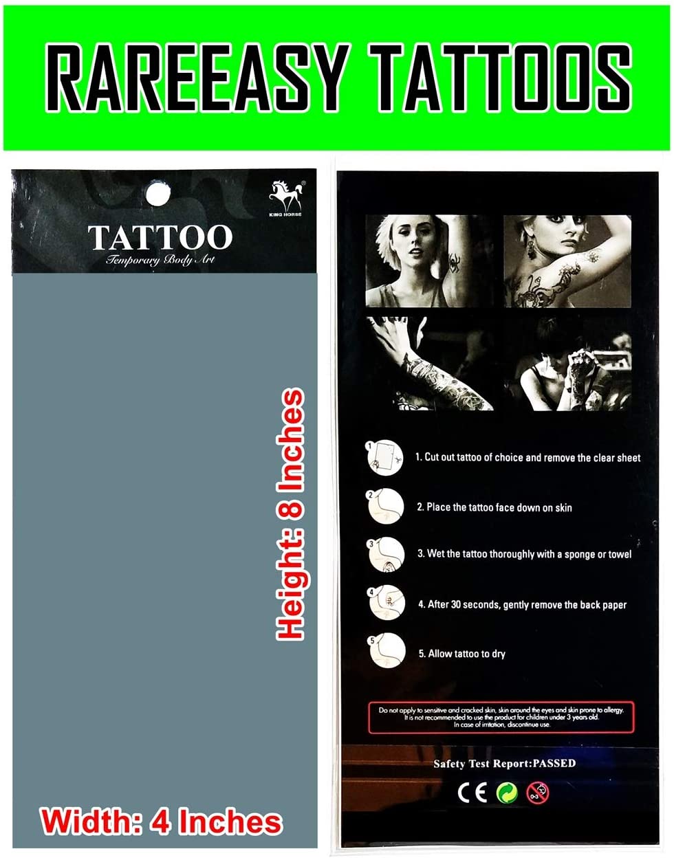 Tattoos 2 Sheets Tiger Dragon Waterproof Temporary Tattoos Festival Flash Fake Tattoo Body Art Stick