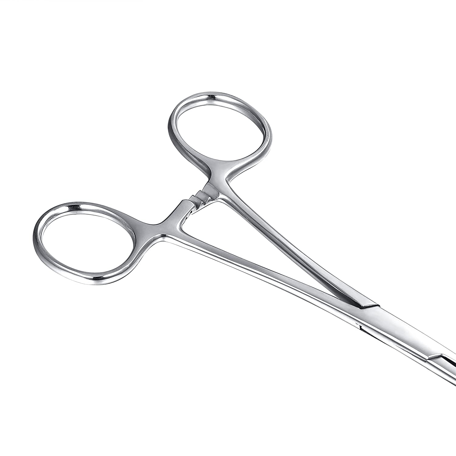 Triangle Slotted Locking Pennington Forceps Piercing Clamps, with 14G 16G 18G 20G Needles for Ear Li