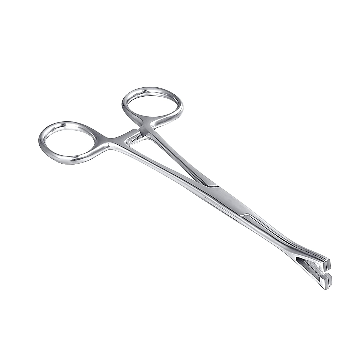 Triangle Slotted Locking Pennington Forceps Piercing Clamps, with 14G 16G 18G 20G Needles for Ear Li