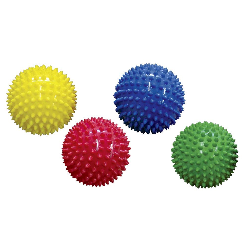 Textured Sensory Balls - Set Of 4 Colorful Senso-Dot Balls - Grip, Toss And Roll For Sensory Engagem