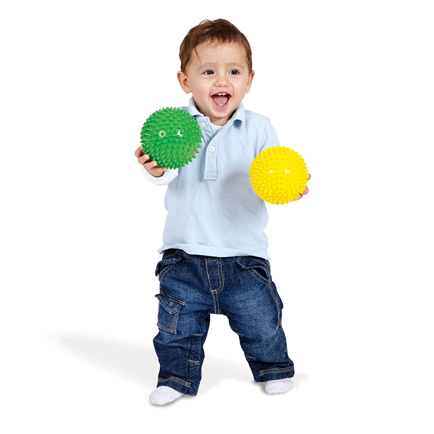 Textured Sensory Balls - Set Of 4 Colorful Senso-Dot Balls - Grip, Toss And Roll For Sensory Engagem