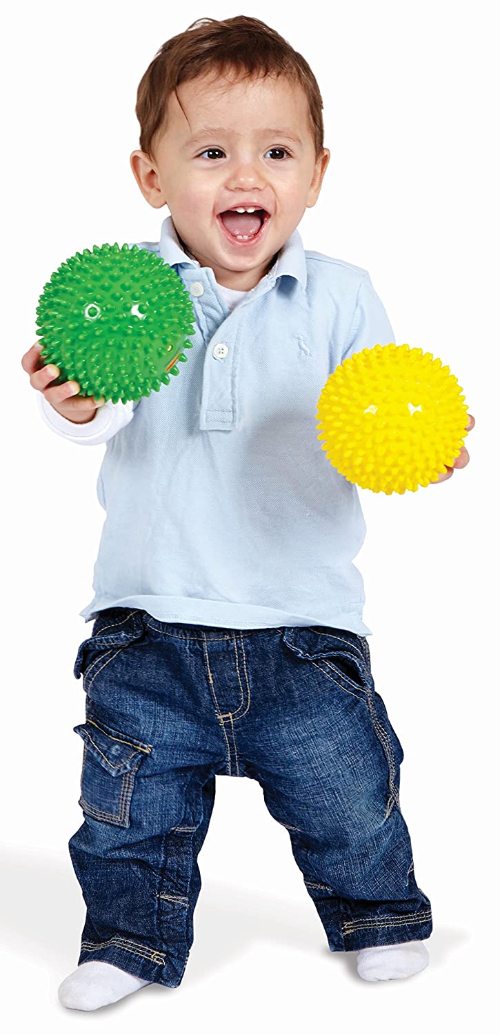 Textured Sensory Balls - Set Of 4 Colorful Senso-Dot Balls - Grip, Toss And Roll For Sensory Engagem