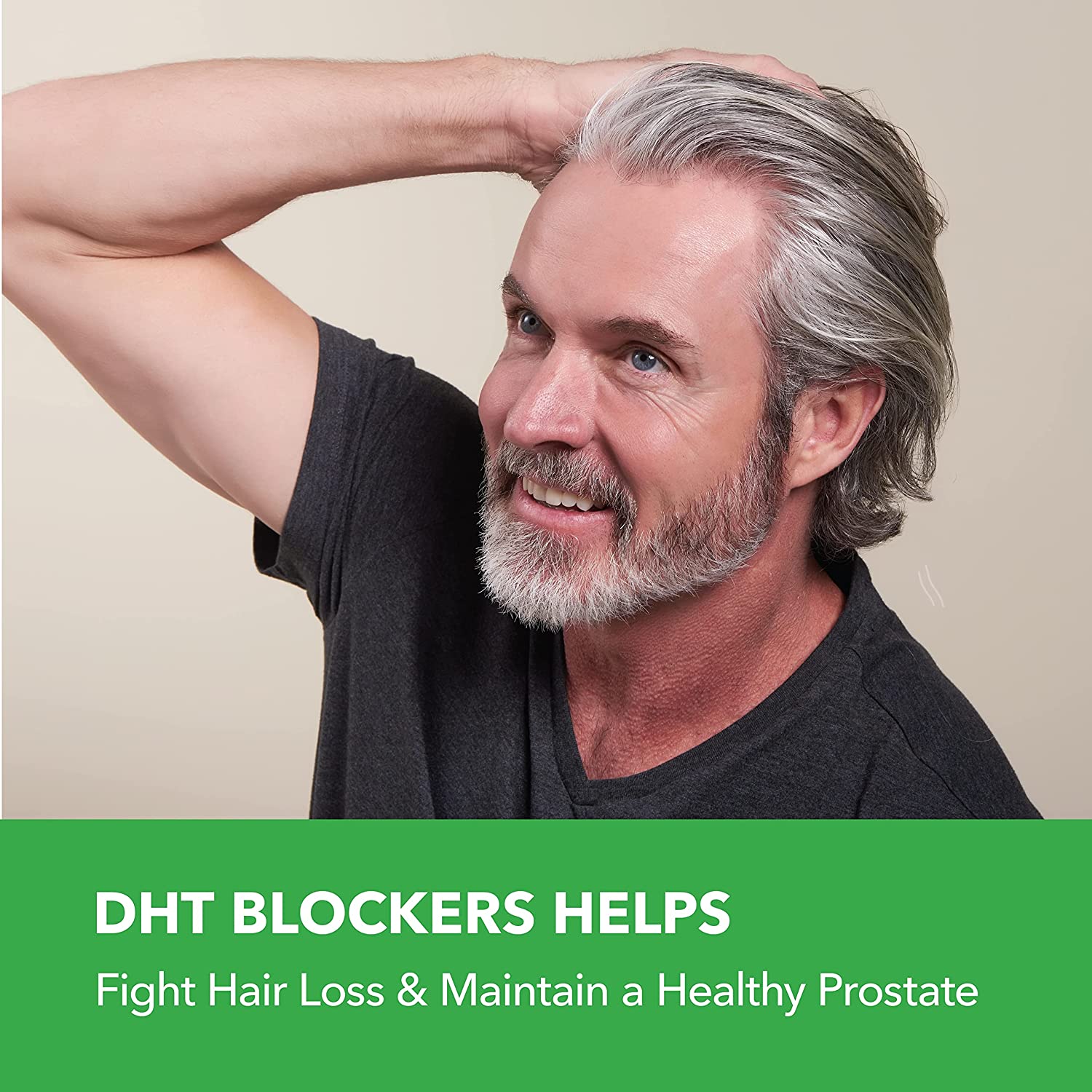 Saw Palmetto Prostate Supplements for Men as Potent DHT Blocker for Hair Growth and Beta Blocker to