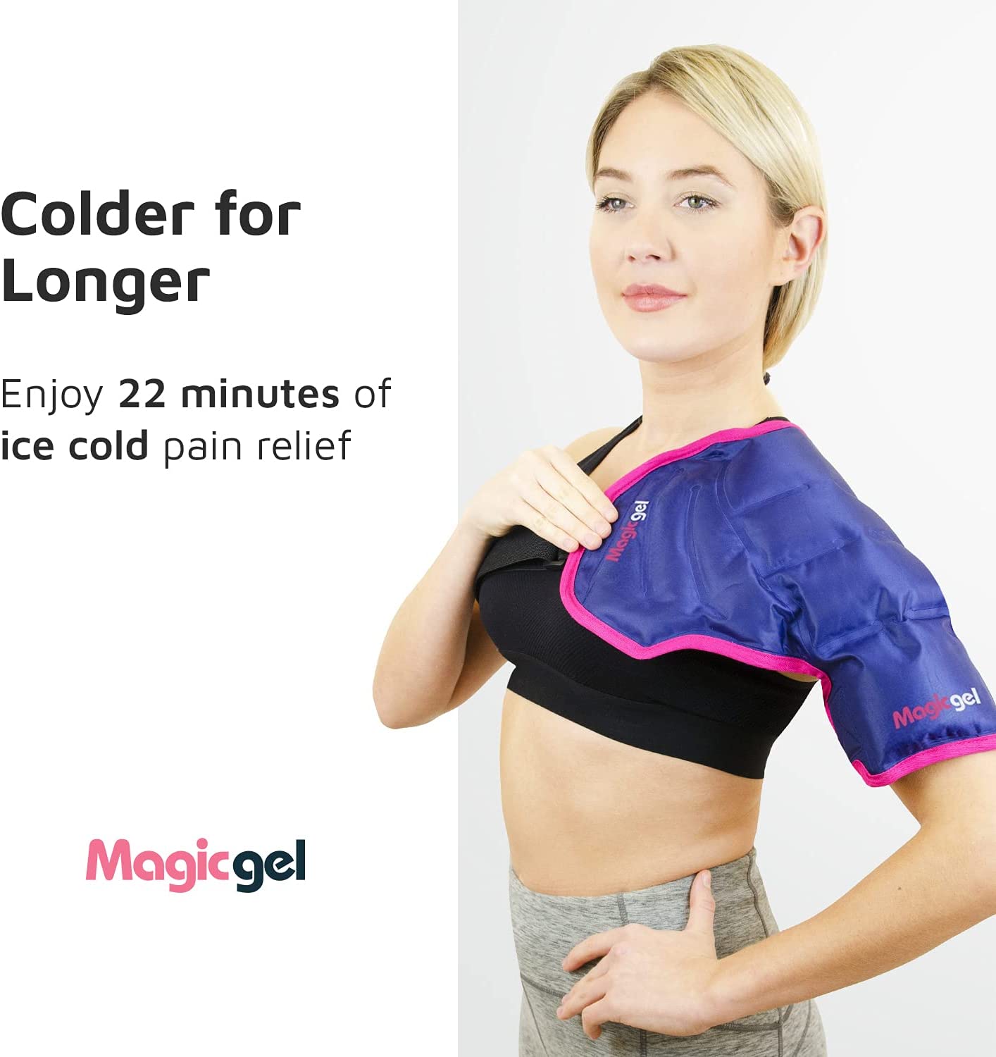 Magic Gel Shoulder Ice Pack - Reusable, Flexible and Long Lasting. Ice Pack for Rotator Cuff Injurie