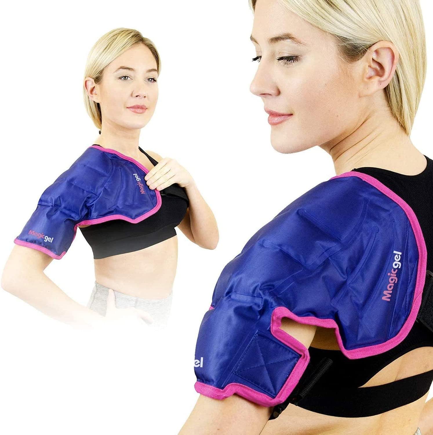Magic Gel Shoulder Ice Pack - Reusable, Flexible and Long Lasting. Ice Pack for Rotator Cuff Injurie
