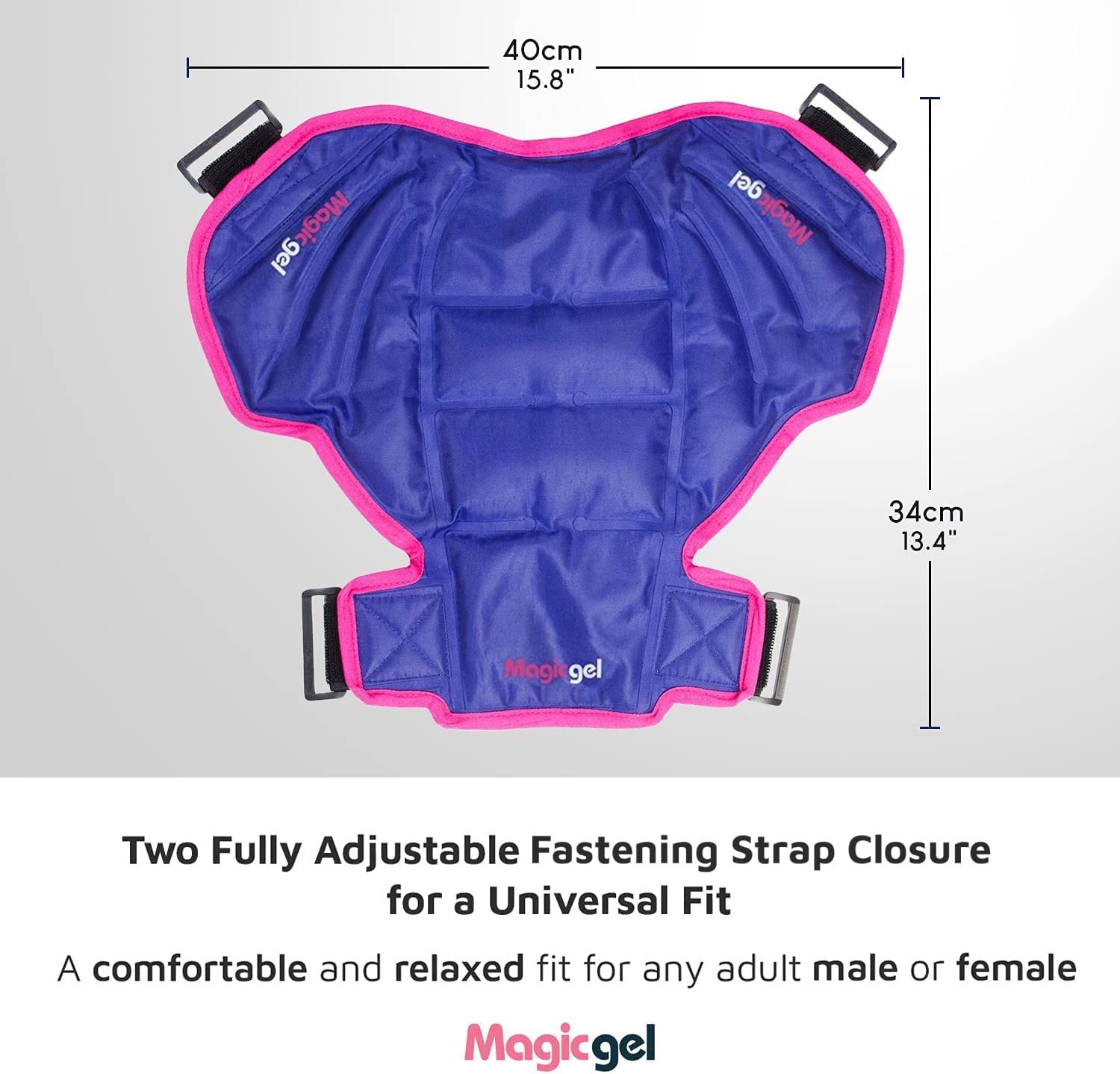 Magic Gel Shoulder Ice Pack - Reusable, Flexible and Long Lasting. Ice Pack for Rotator Cuff Injurie