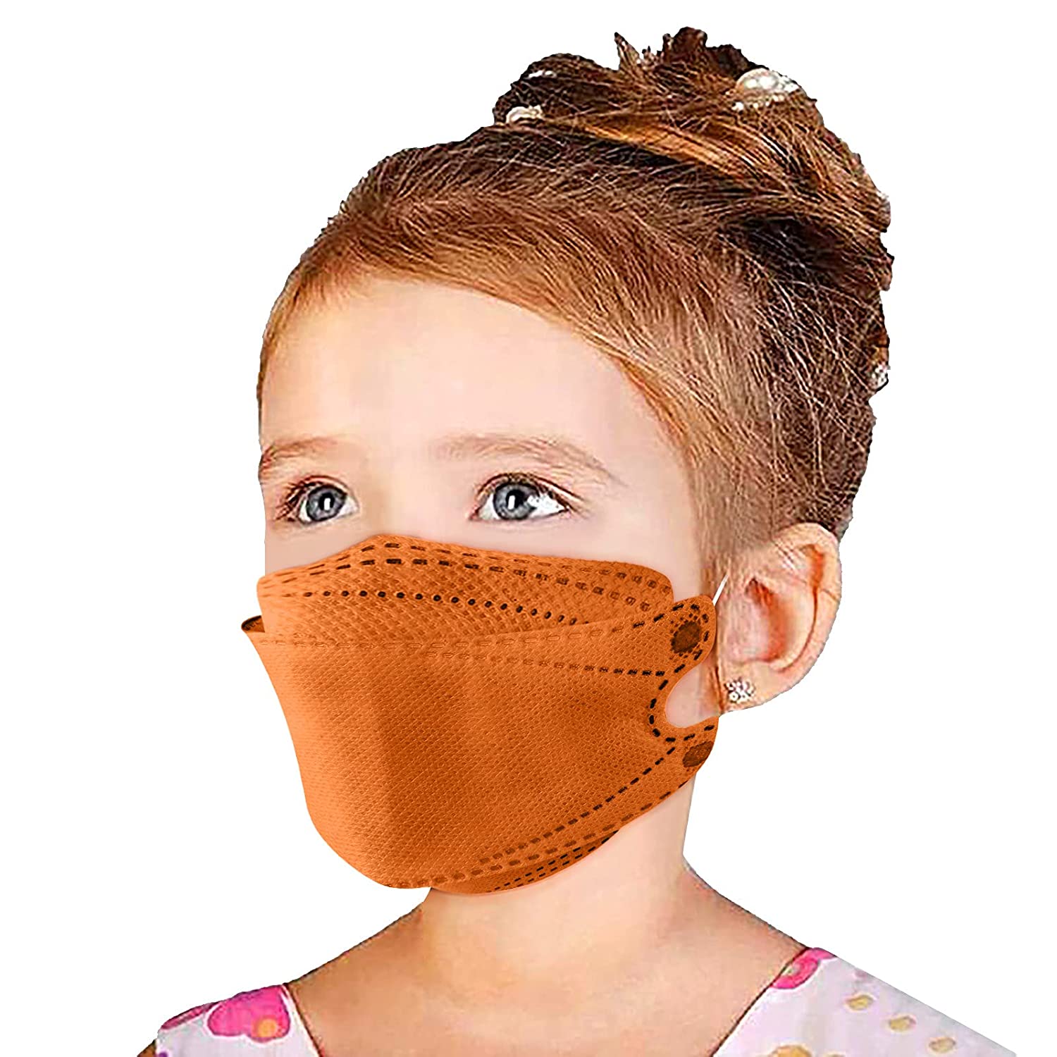 100Pcs Kids KF94 Face_Masks 4-Ply Filtеr Face Protection 3D Face Covering with Designs High Filtrat