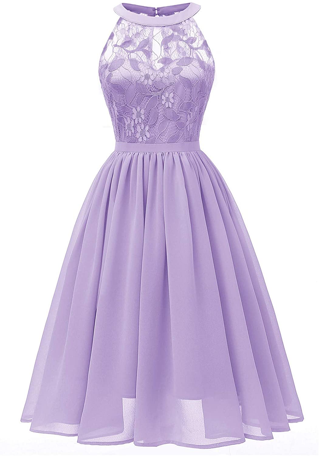 haoricu Women Summer Casual Off Shoulder Short Sleeve Lace Irregular Hem Party Dress