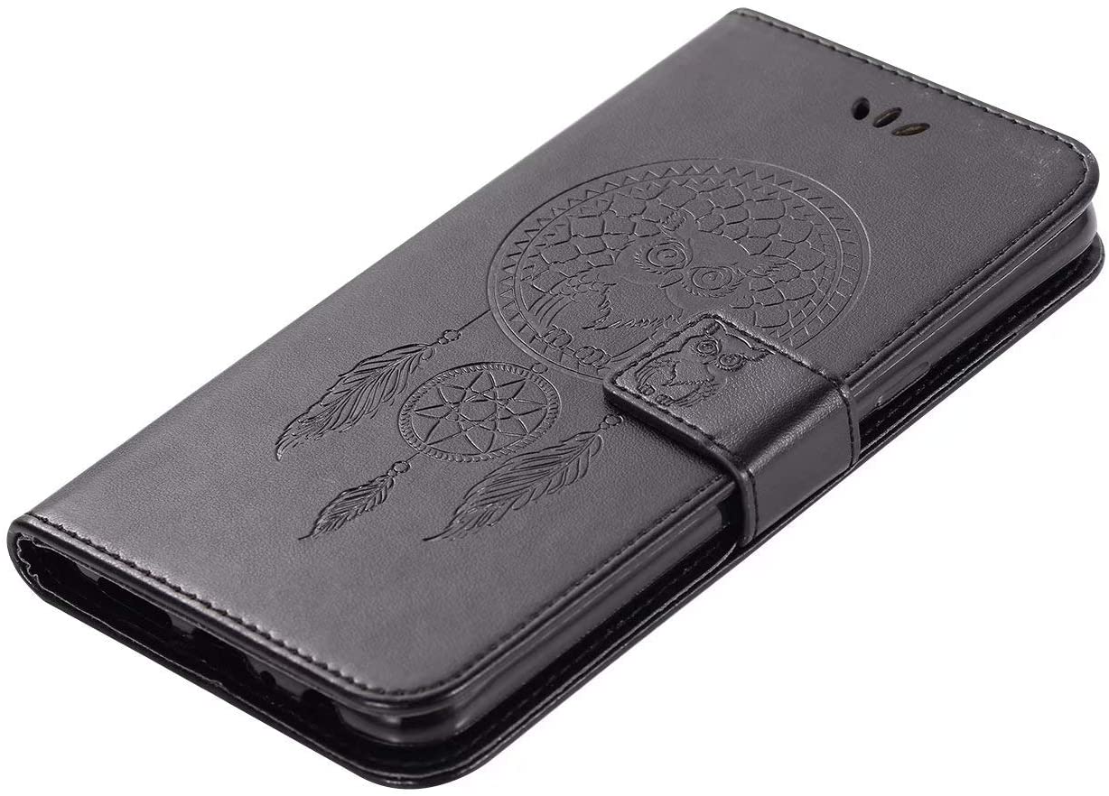 for Samsung Galaxy Note 10 Case, Shockproof PU Leather Flip Case Notebook Wallet Cover Embossed Cute