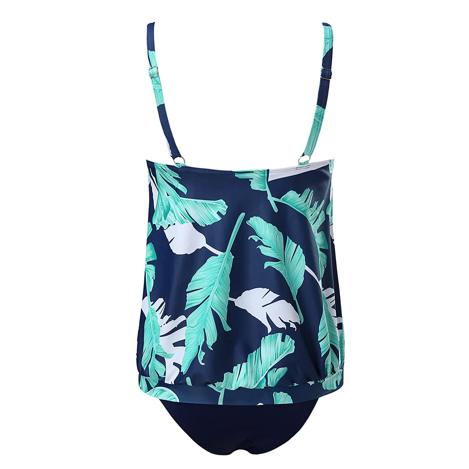 Suncih Swimsuits for Women Two Piece Flowy Printed Tankini Tummy Control Swimwear