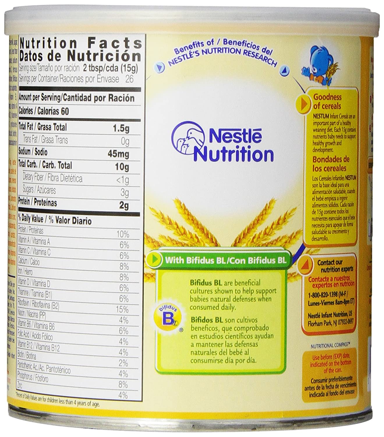 Nestle Cerelac Wheat with Milk Cereal, 14.10 Ounce