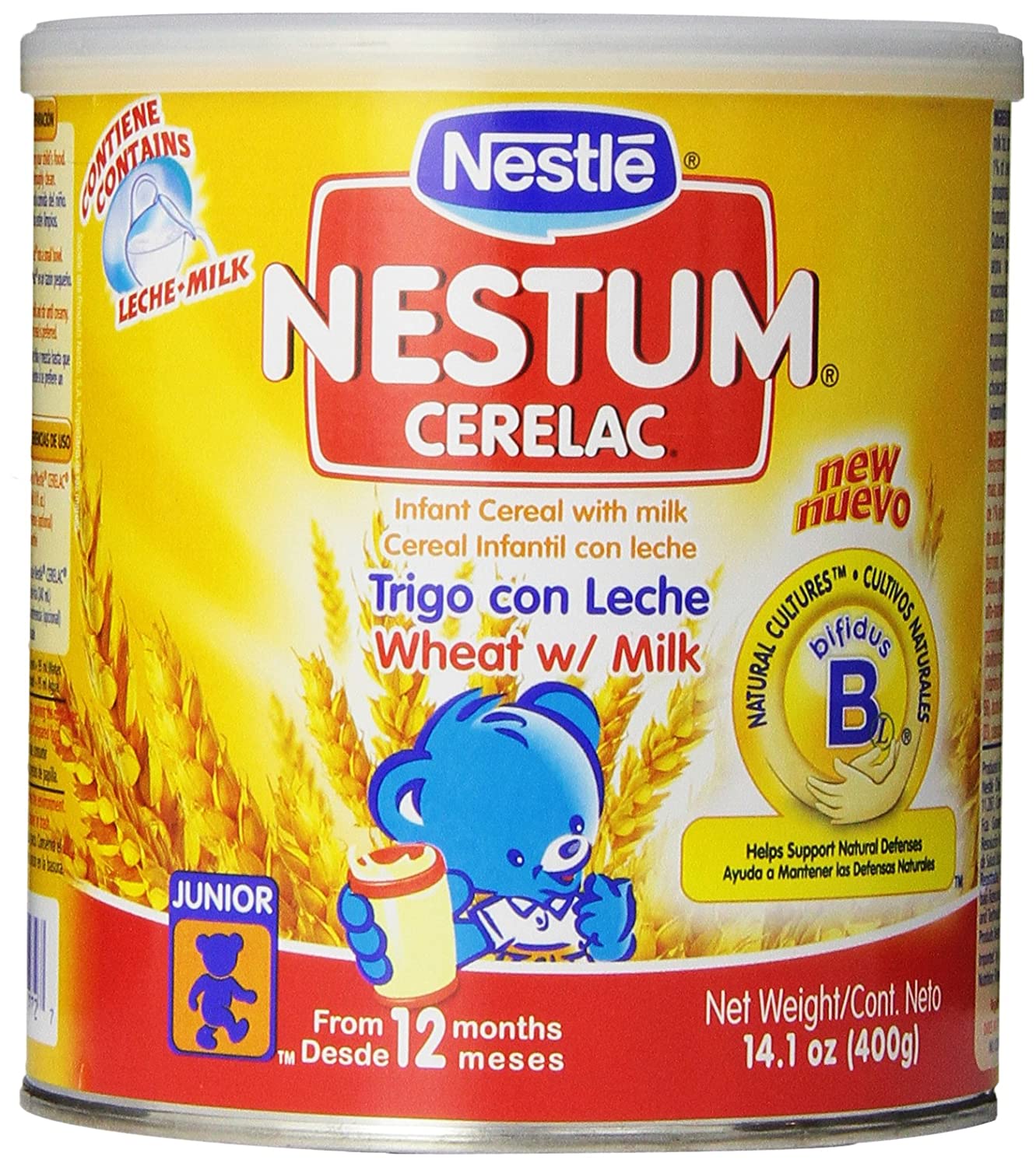 Nestle Cerelac Wheat with Milk Cereal, 14.10 Ounce