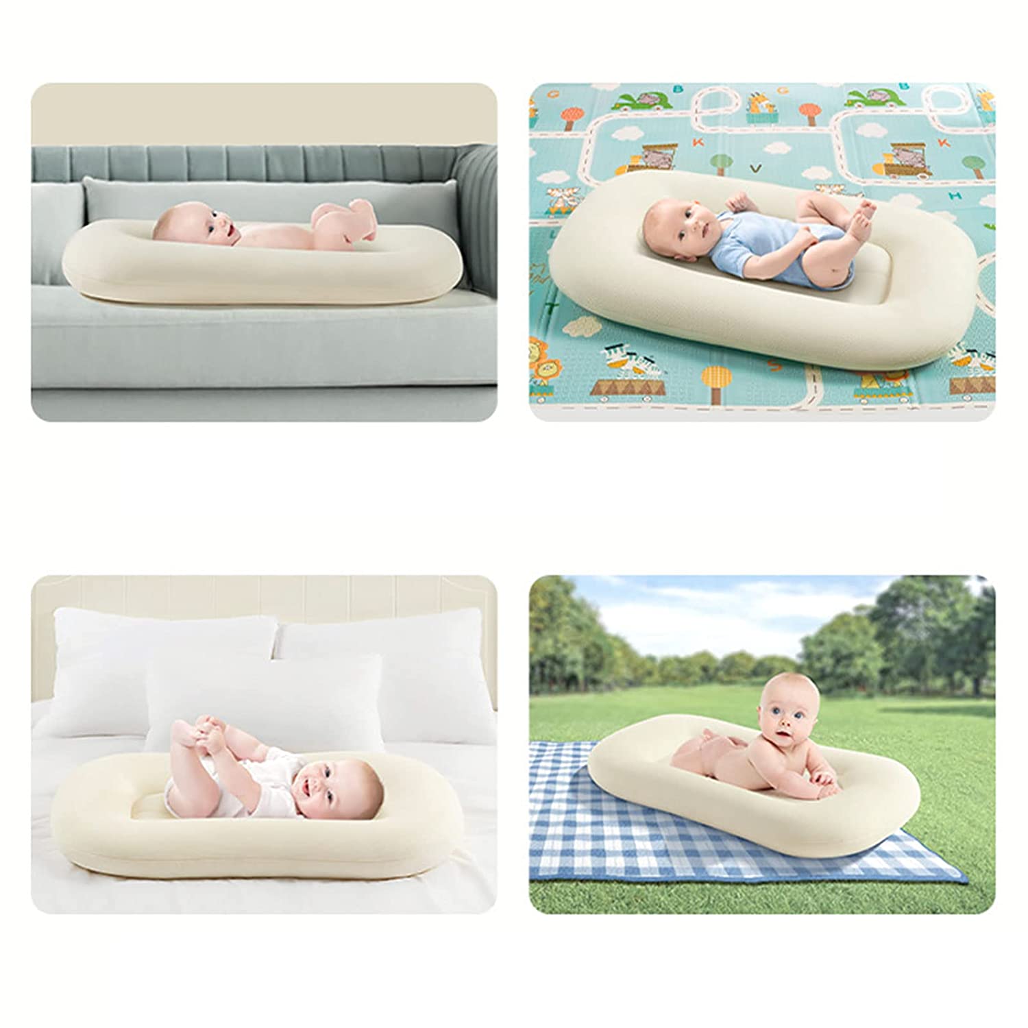 Infant Lounger for Baby, Newborn Essentials Sleeper for 0-8 Months Baby,360°Surrounding,Breathable