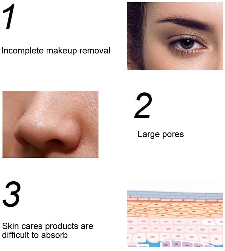 Vbestlife Electric Facial Cleansing Brush, Wireless Induction Charging Convenient Facial Cleansing I