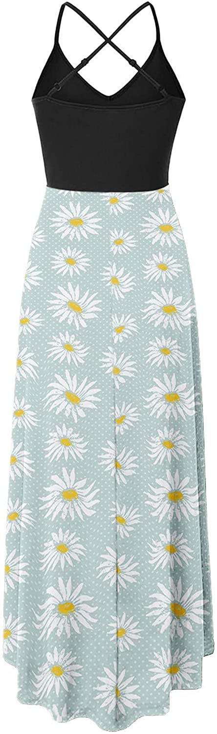 WYTong Womens V Neck Swing Dress Casual Summer Beach Dresses Elegant Irregular Party Dress Strap Dre