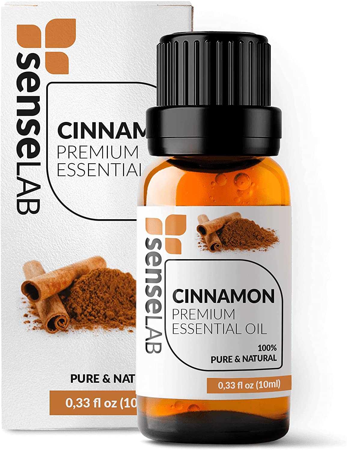 SenseLAB Cinnamon Essential - 100 % Pure Extract Cinnamon Oil Therapeutic Grade - Outdoor Protection