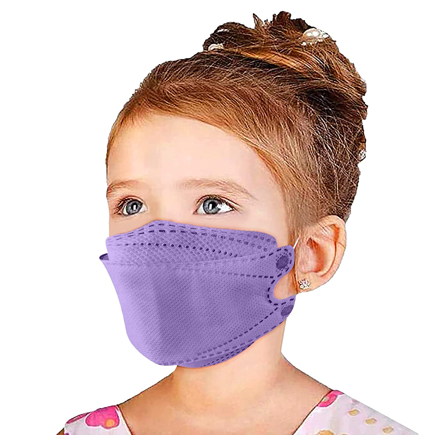 100Pcs Kids KF94 Face_Masks 4-Ply Filtеr Face Protection 3D Face Covering with Designs High Filtrat