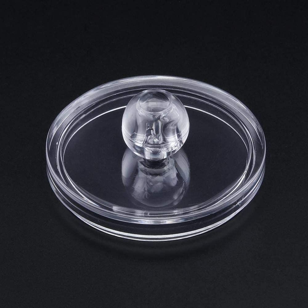 qiuqiu Acrylic Multifunctional Round Receive Box Jewelry Box,Cosmetic Make-up Cotton Swabs Transpare