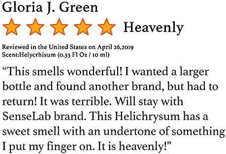 SenseLAB Helichrysum Essential Oil - 100 % Pure Extract Helichrysum Oil Therapeutic Grade - Skin Car