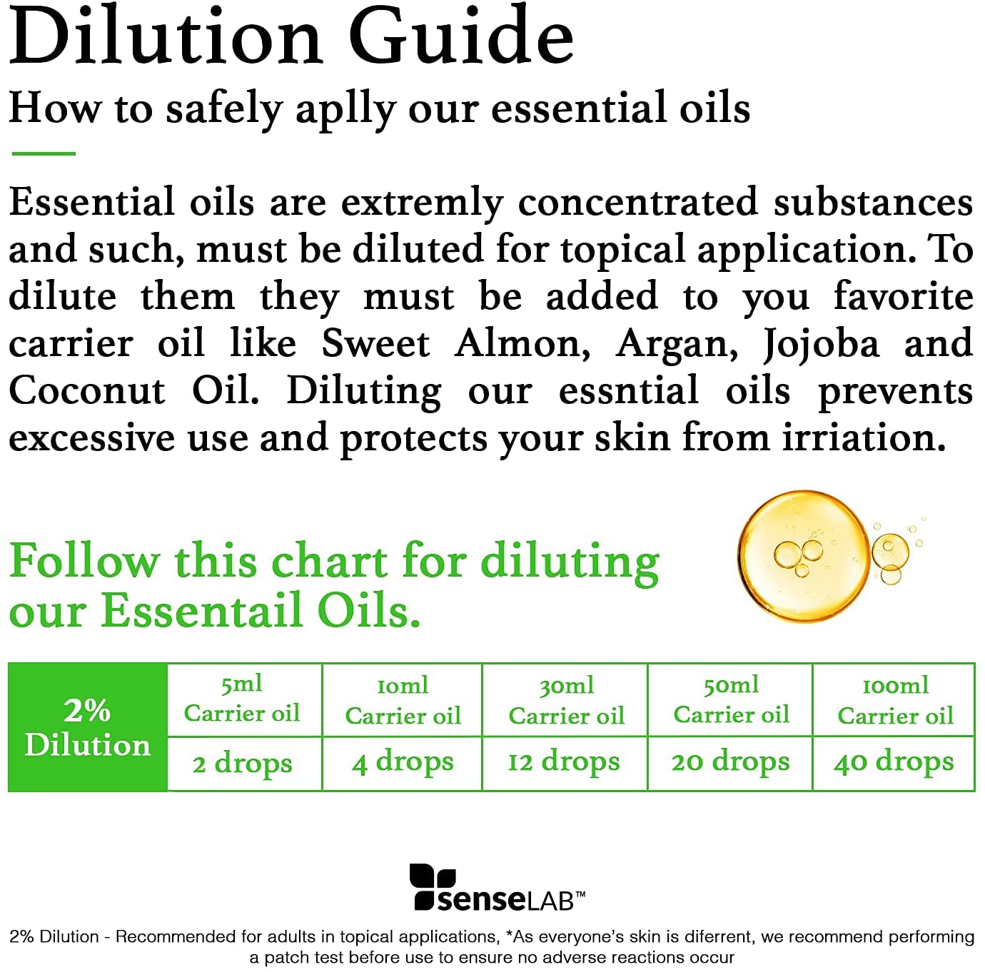 SenseLAB Helichrysum Essential Oil - 100 % Pure Extract Helichrysum Oil Therapeutic Grade - Skin Car