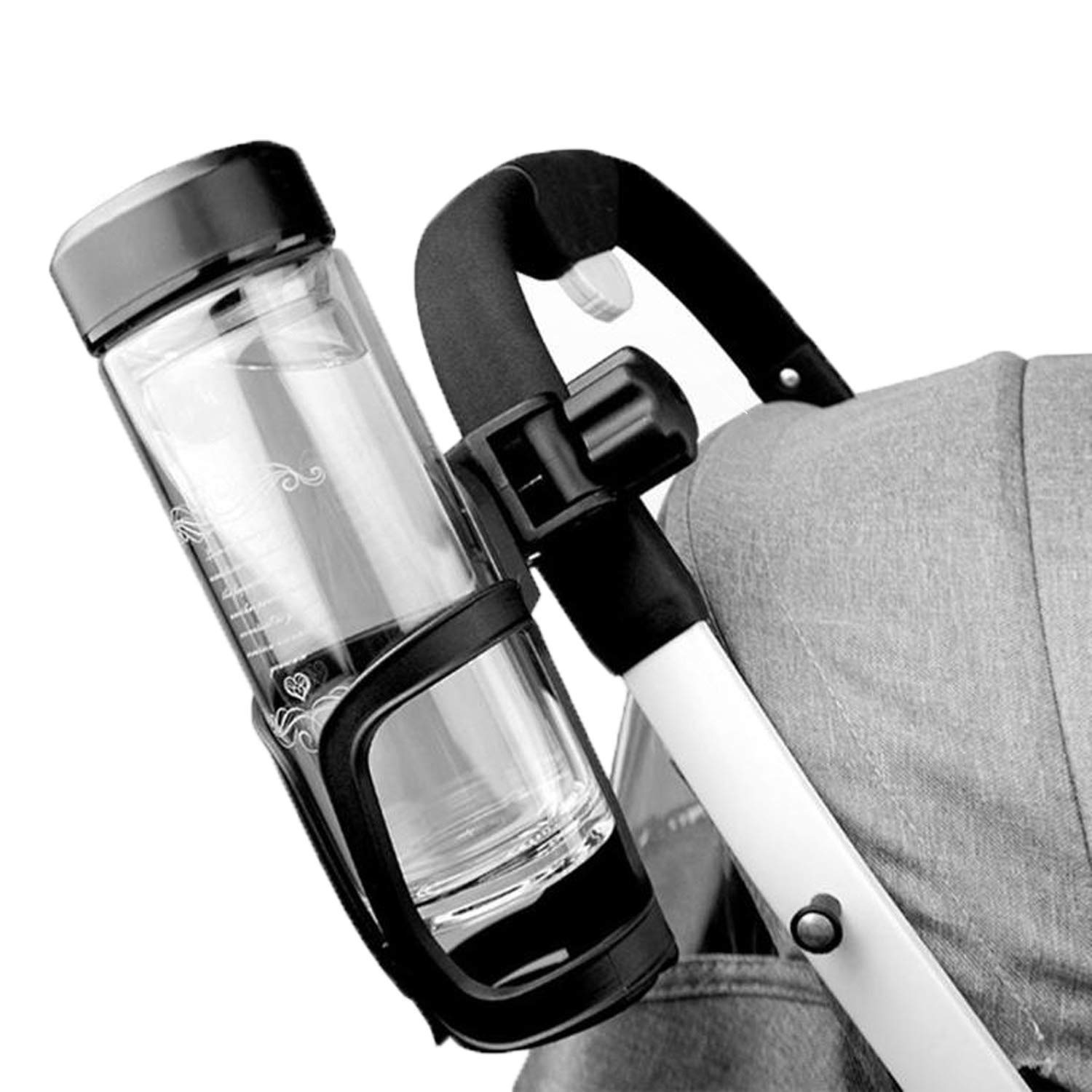 Stroller Cup Holder, 2 Pack Universal Cup and Water Bottle Holder for Baby Stroller, Baby