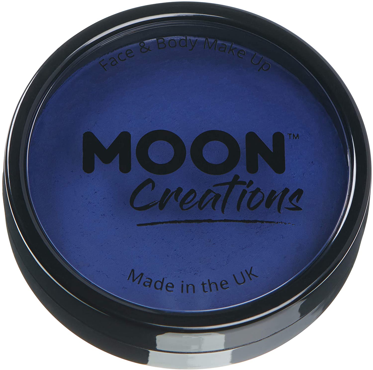 Moon Creations Pro Face & Body Paint Cake Pots Dark Blue - Professional Water Based Face Paint Makeu