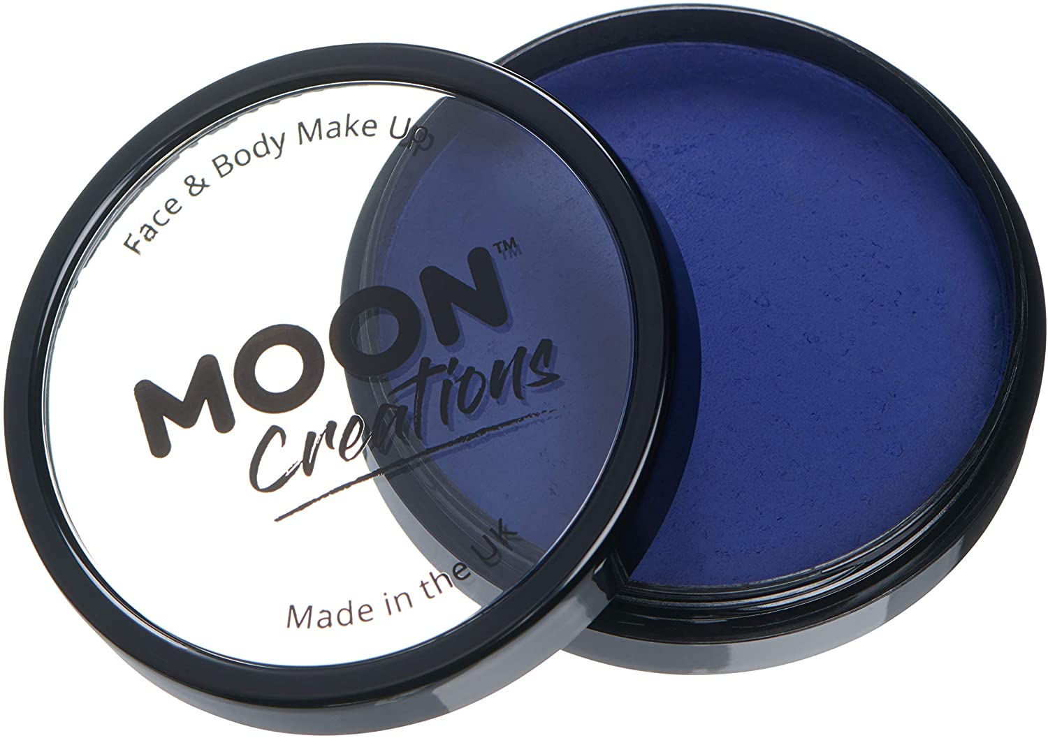 Moon Creations Pro Face & Body Paint Cake Pots Dark Blue - Professional Water Based Face Paint Makeu