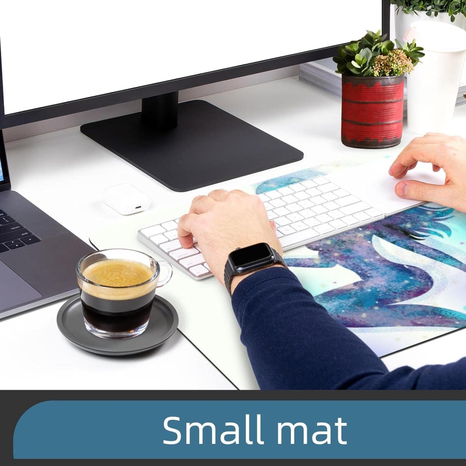Mouse Pad Fantasy Mermaid Mouse Mat Waterproof Non-Slip Rubber Base for Office Home Gaming Working 1