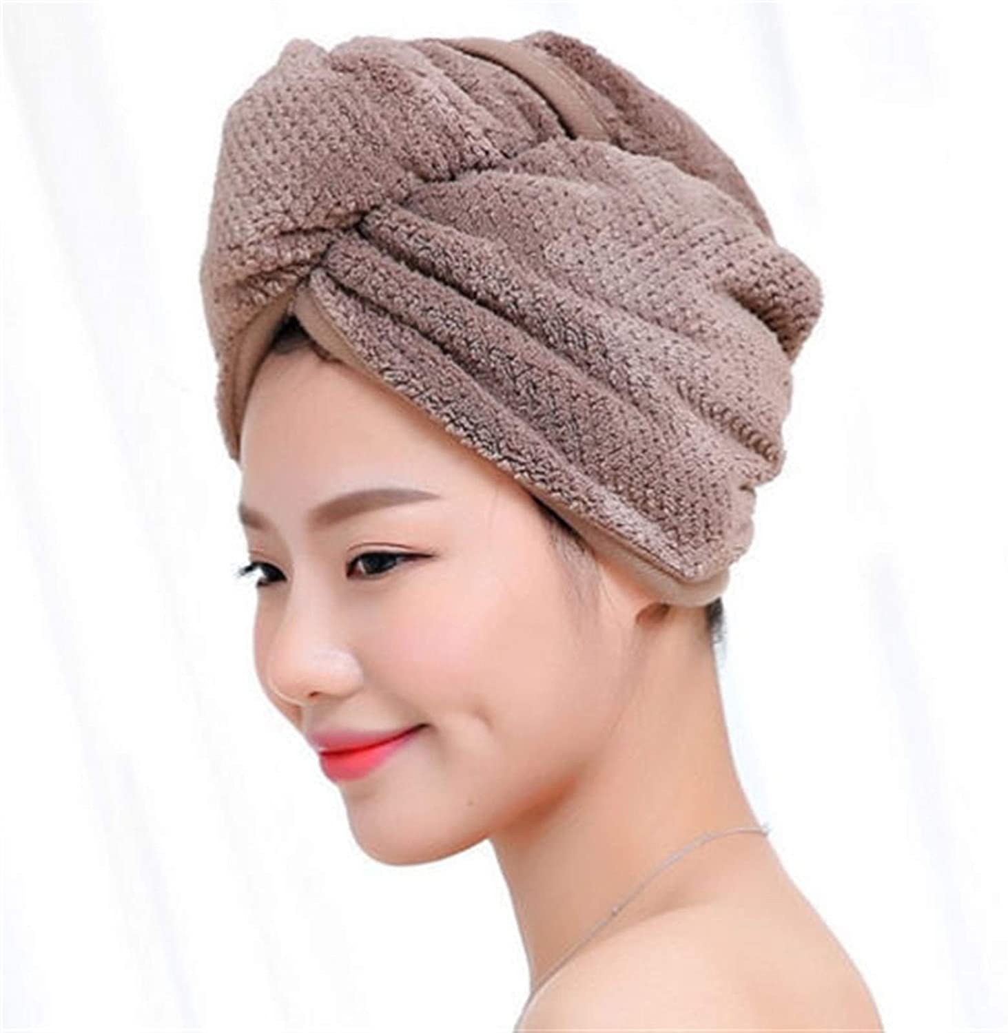 whbage Dry Hair Towel 3 Colors Magic Hair Drying Towel Hat Microfibre Quick Dry Turban for Bath Show