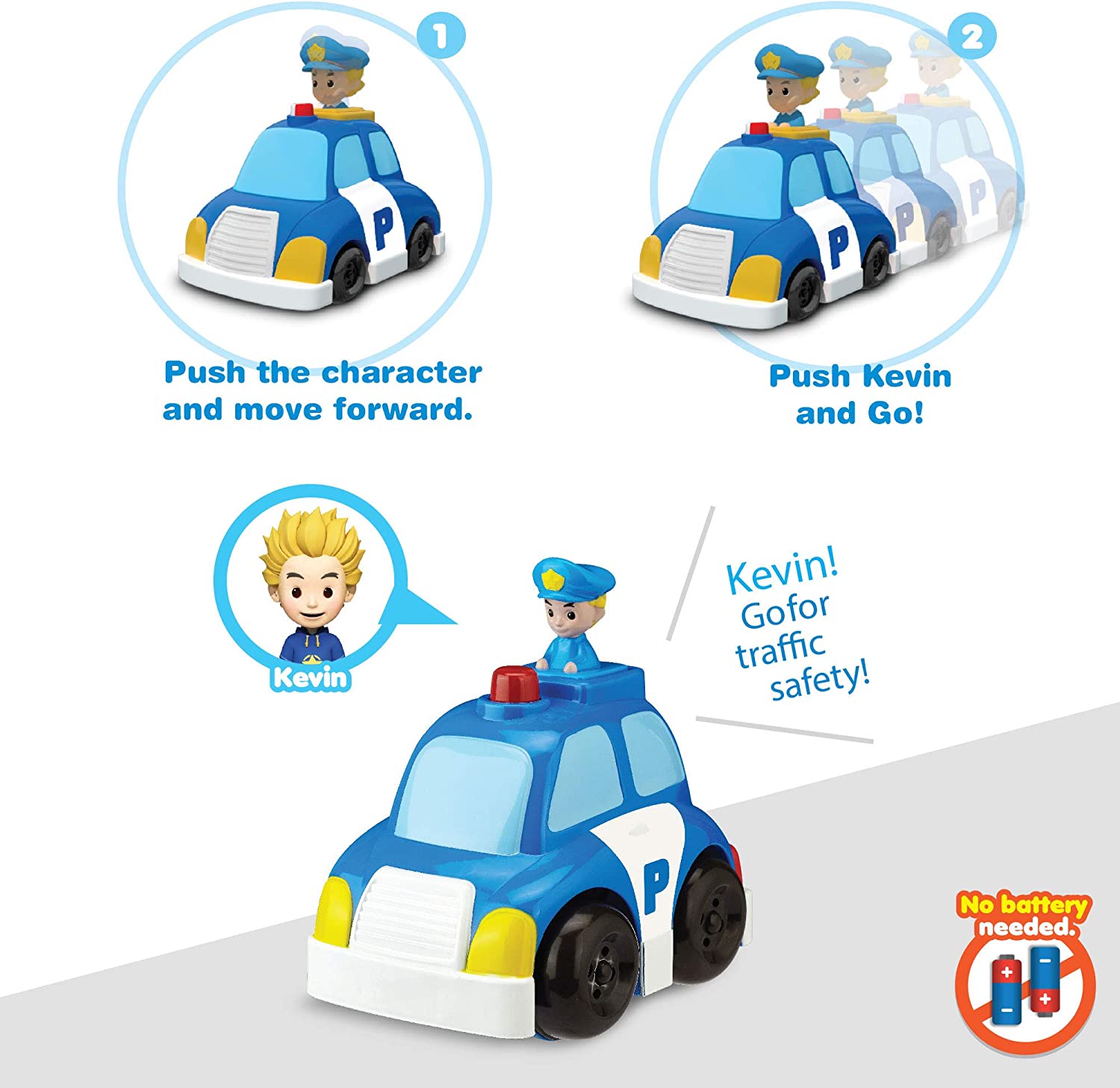 Robocar Poli - Push and go Police car