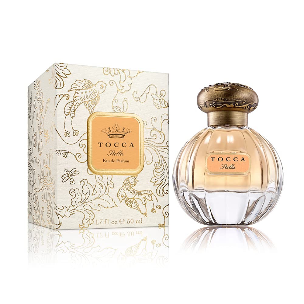 Tocca Eau de Parfum, Stella: Fresh Floral, Blood Orange, Freesia, Spicy Lily, Hand-Finished Bottle,