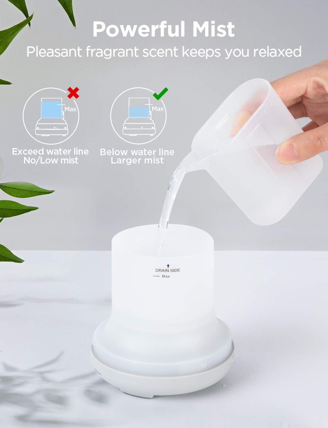 InnoGear Oil Diffuser, Super Quiet Essential Oil Diffuser Aromatherapy Diffuser Ultrasonic Humidifie