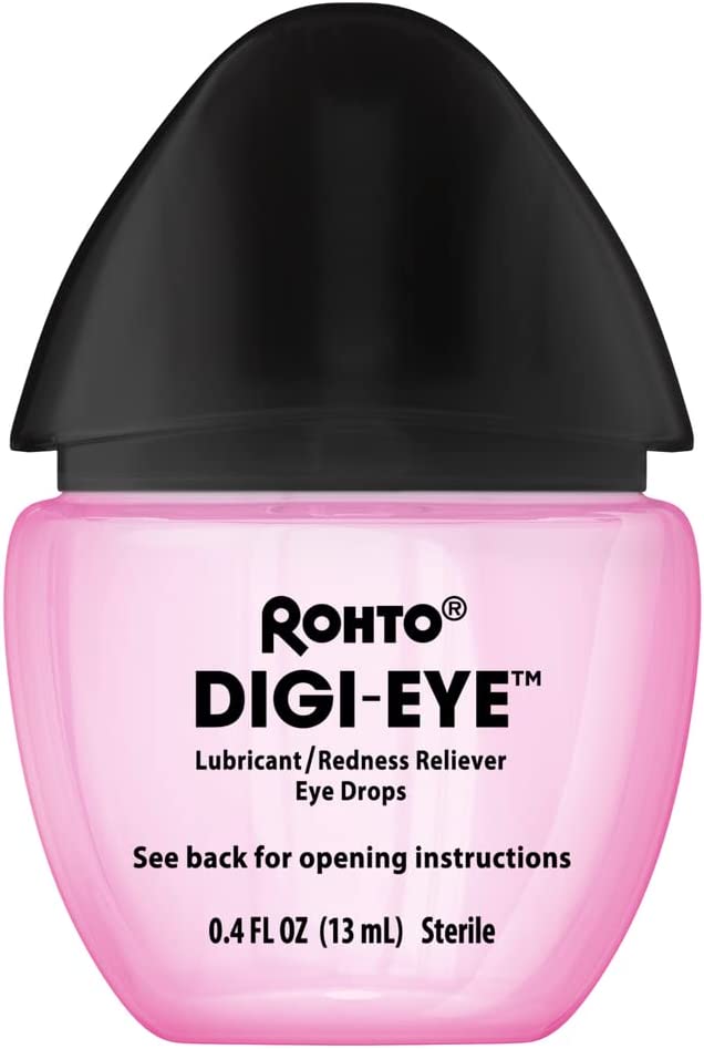 Rohto Digi-Eye Cooling Eye Drops for Digital Eye Strain, 0.4 Fl Oz- pack of 2 (total 0.8 Fl Oz)