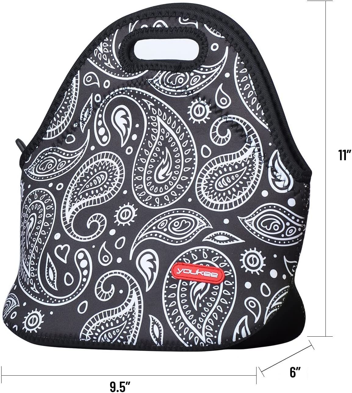 Paisley Lunch Bags for Women Kids Girls, Thick and Reusable Lunch Tote Box for Adult for Work Outdoo