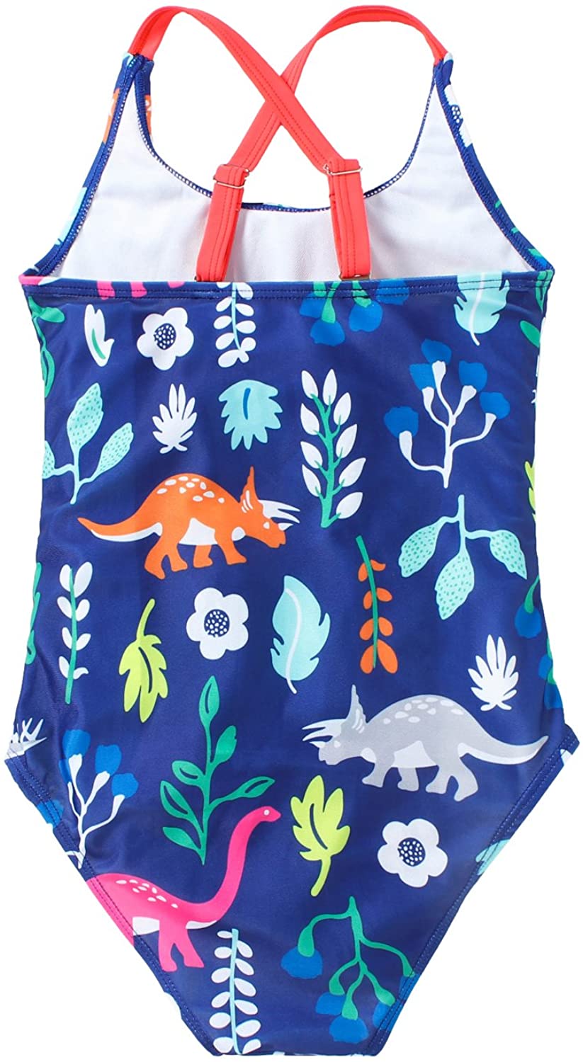 FreeLu Baby Girls' One Piece Cartoon Swimsuit Animal Print Bathing Suit Ruffles Swimwear Cute Baby B