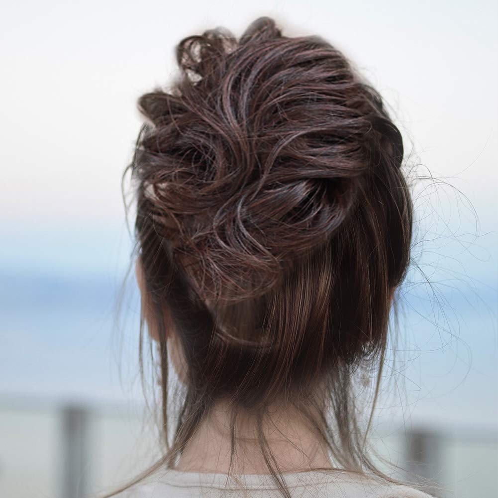 Jaciya Bun Hair Pieces for Women 1pcs Messy Bun Hair Piece Hair Bun Accessories for Women Hair Bun E