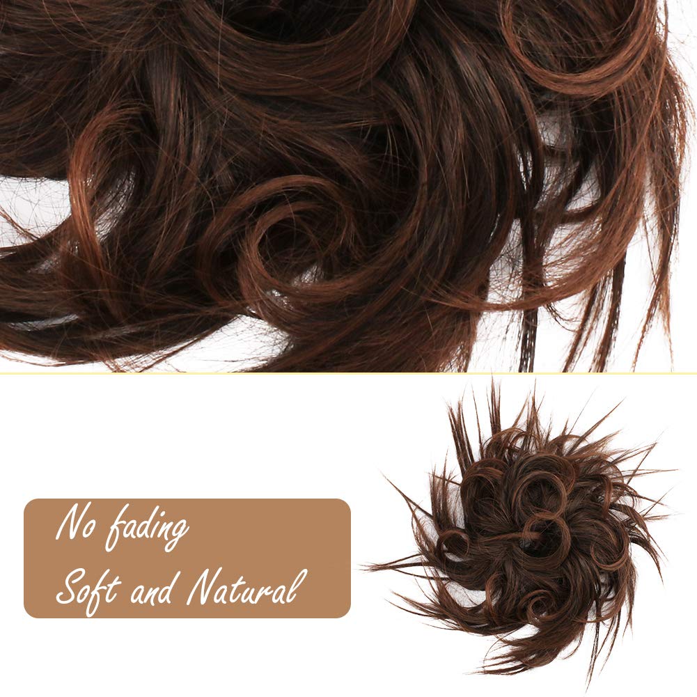 Jaciya Bun Hair Pieces for Women 1pcs Messy Bun Hair Piece Hair Bun Accessories for Women Hair Bun E